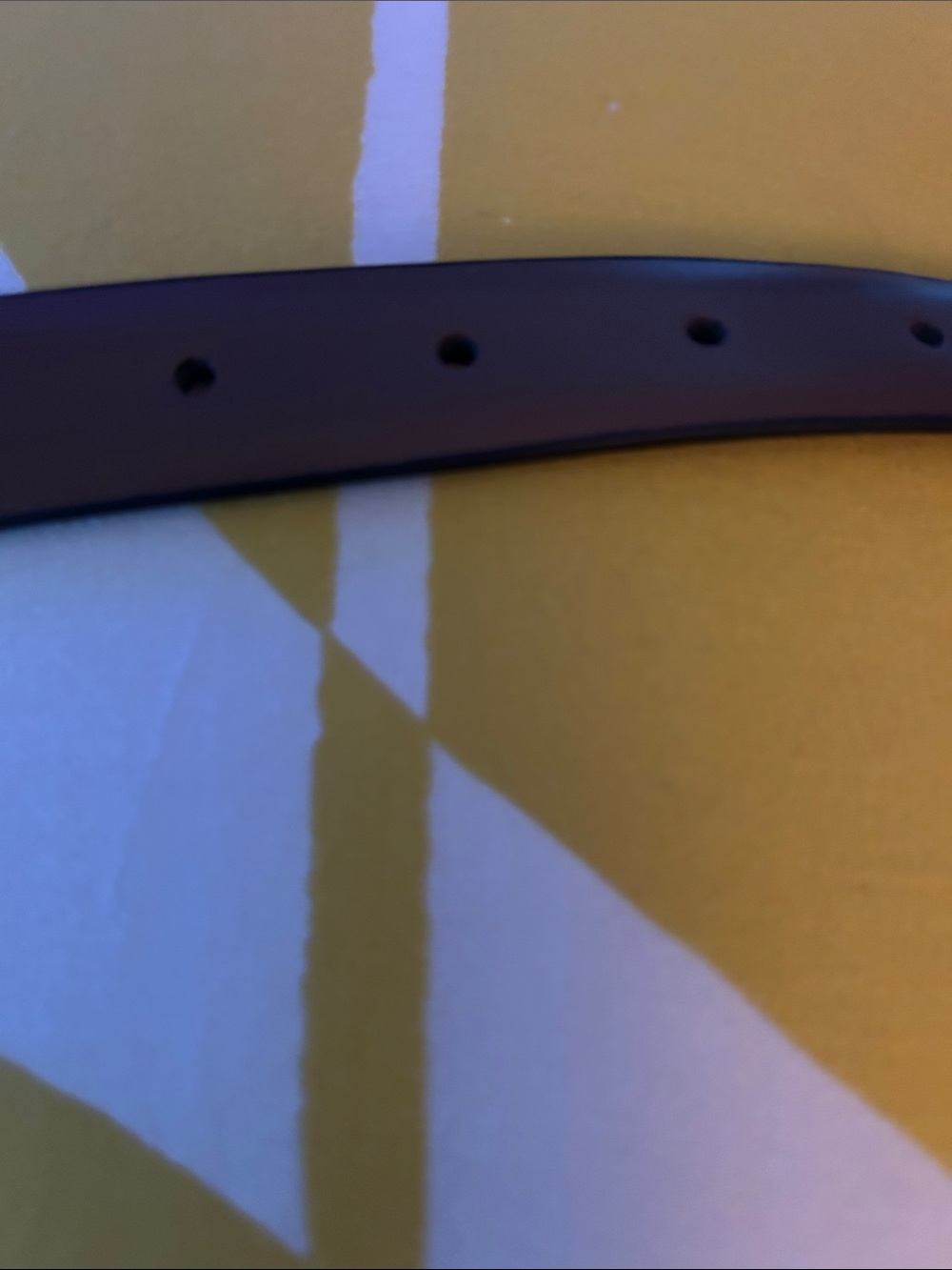 Michael Kors copy of Brown Leather Belt with Silver MK Round Buckle - Picture 6 of 6